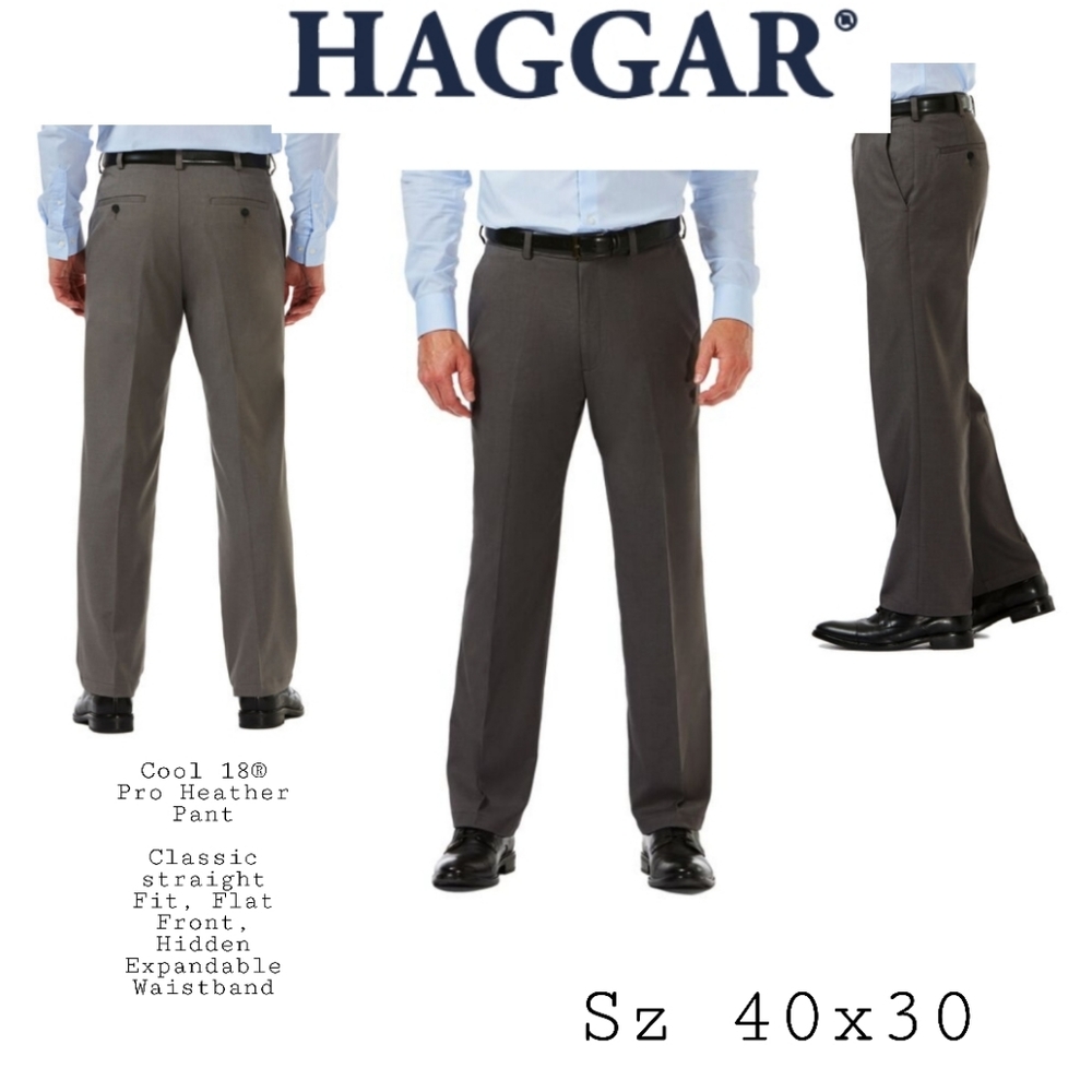 Cool 18® Pro Heather PantClassic Fit, Flat Front